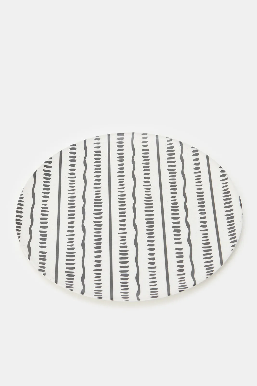 Multicolour Bamboo Dessert Plate Set (4 Piece)