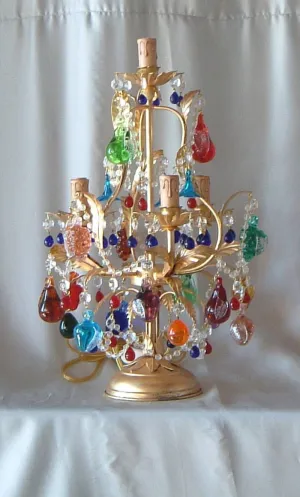 Murano Glass Fruit Table Lamp