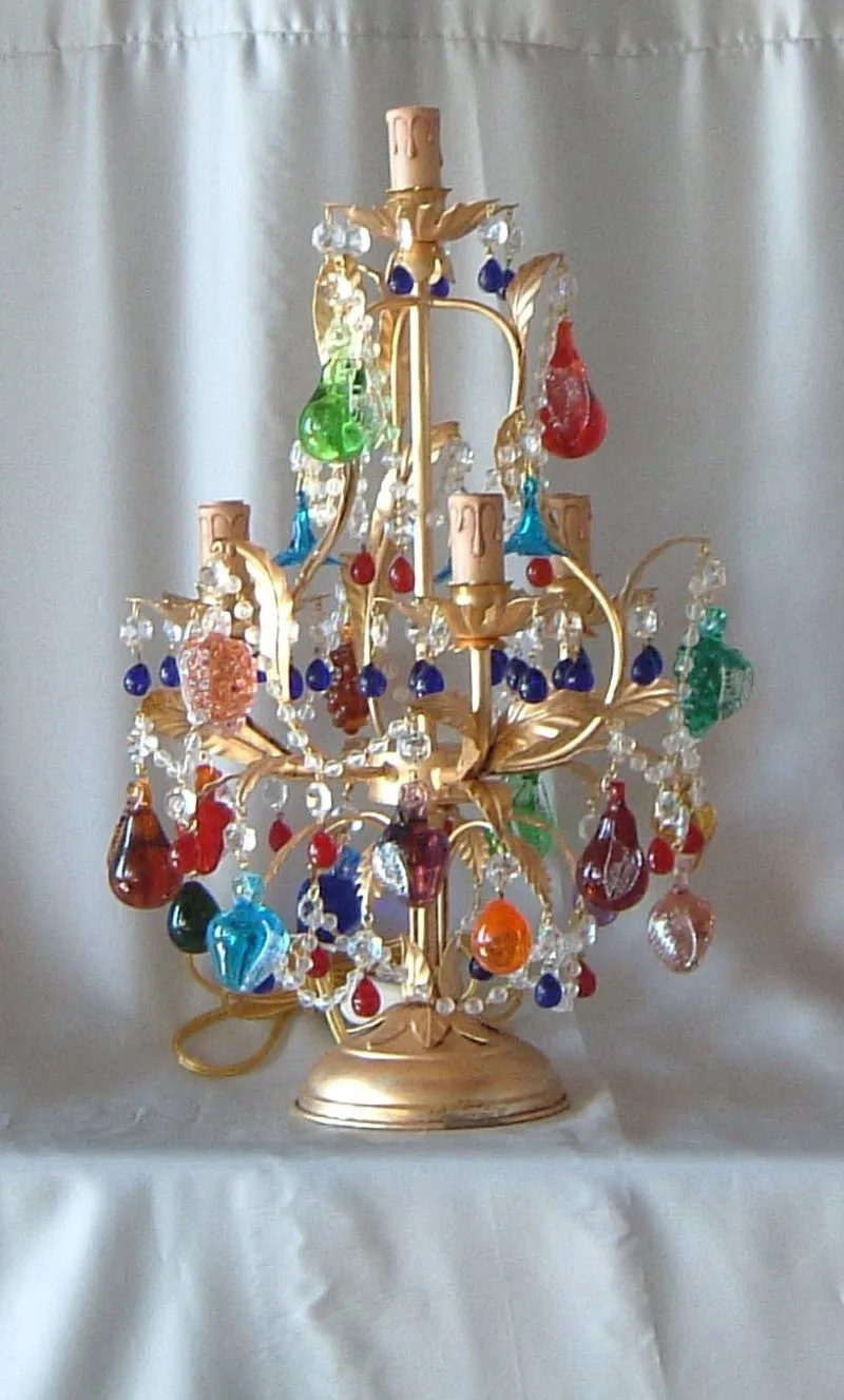 Murano Glass Fruit Table Lamp