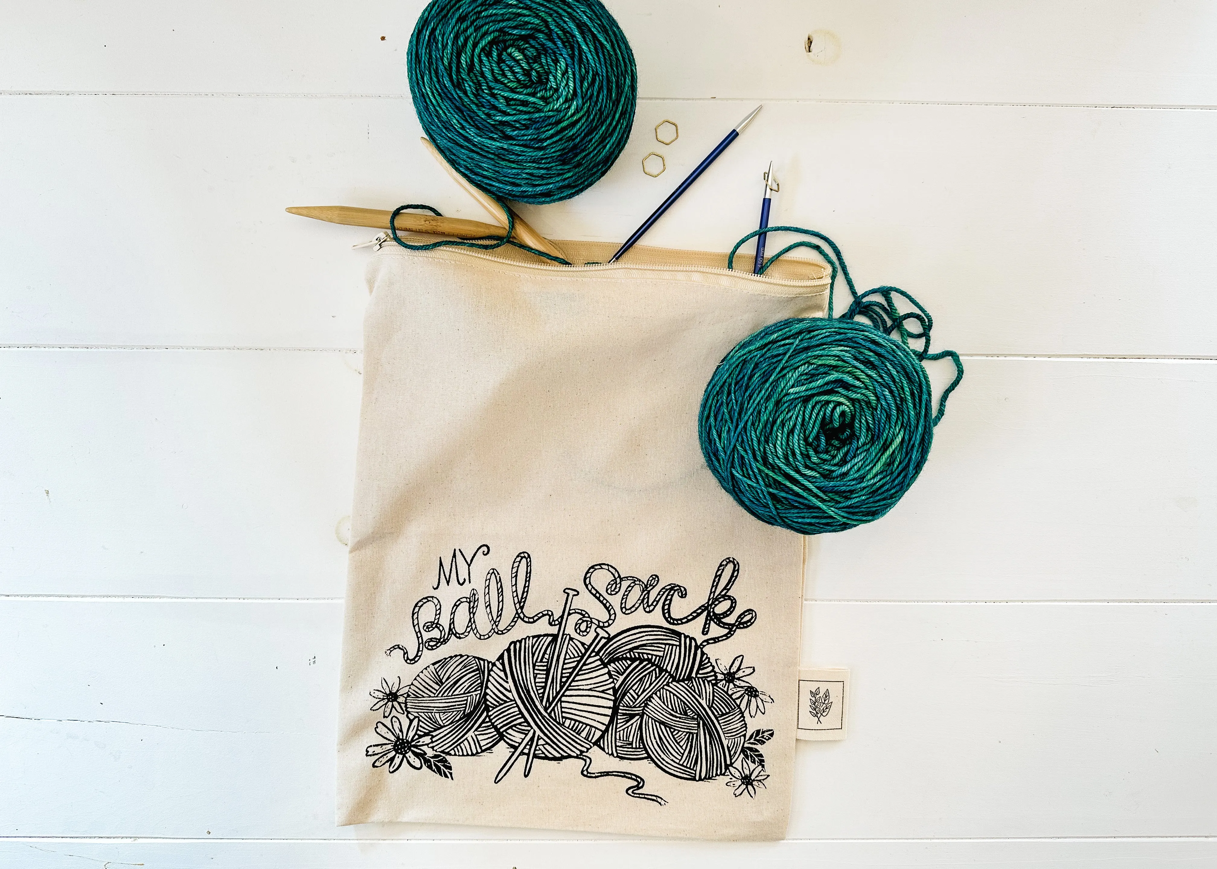 My Ball sack Knitting bag