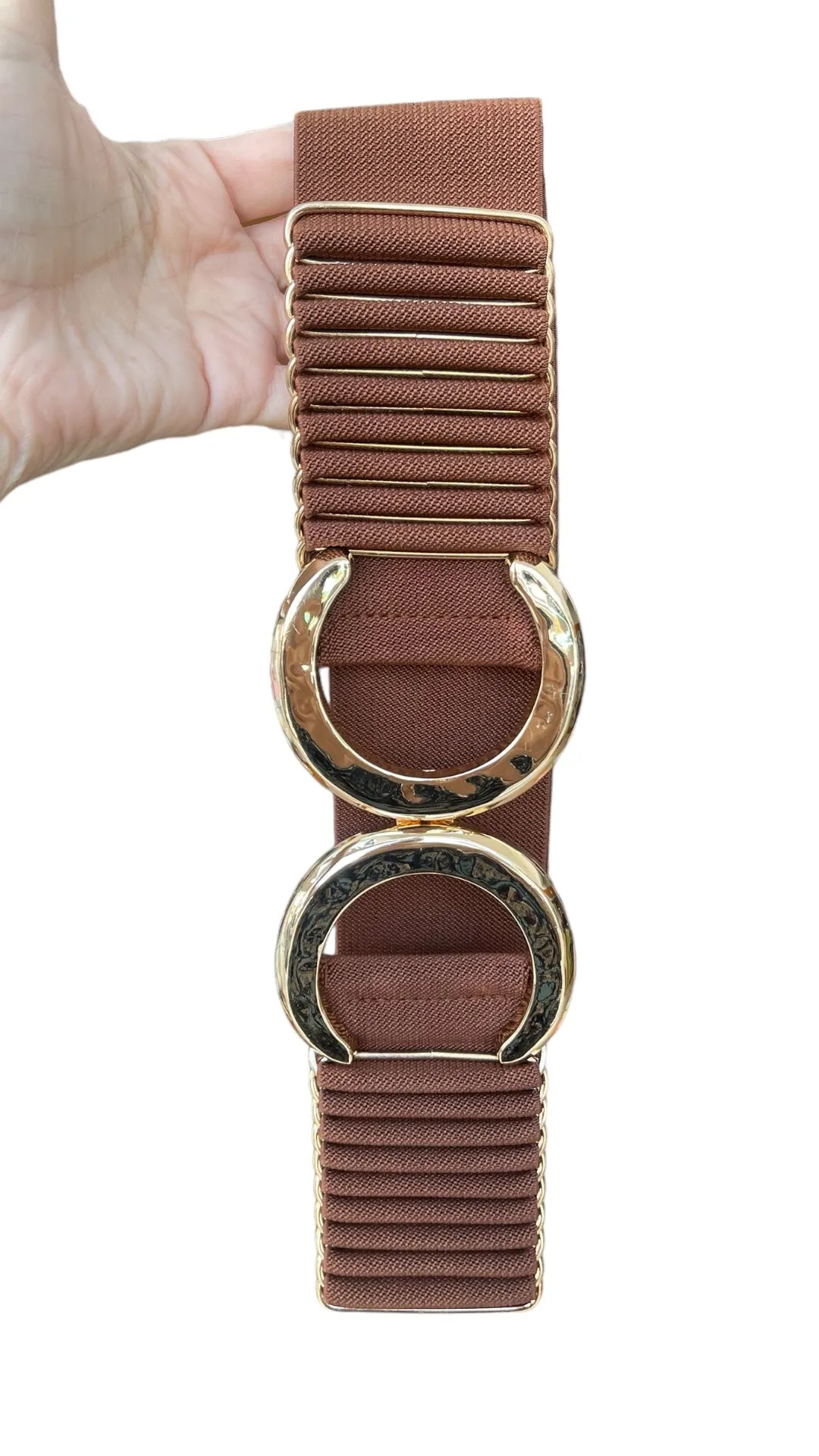 Neutral With Gold Details OS Belt