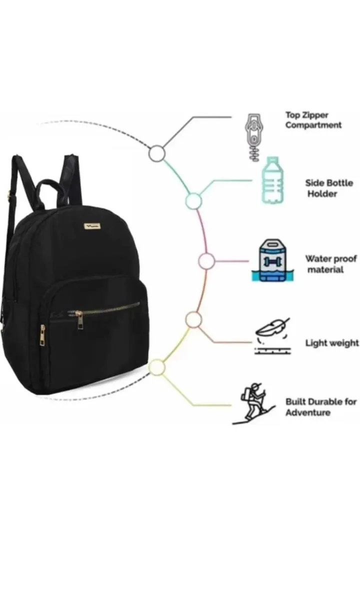 New Design Trending Girls 18 Liter Notebook Backpack For College/School/Travelling/Office (Pack of 1).