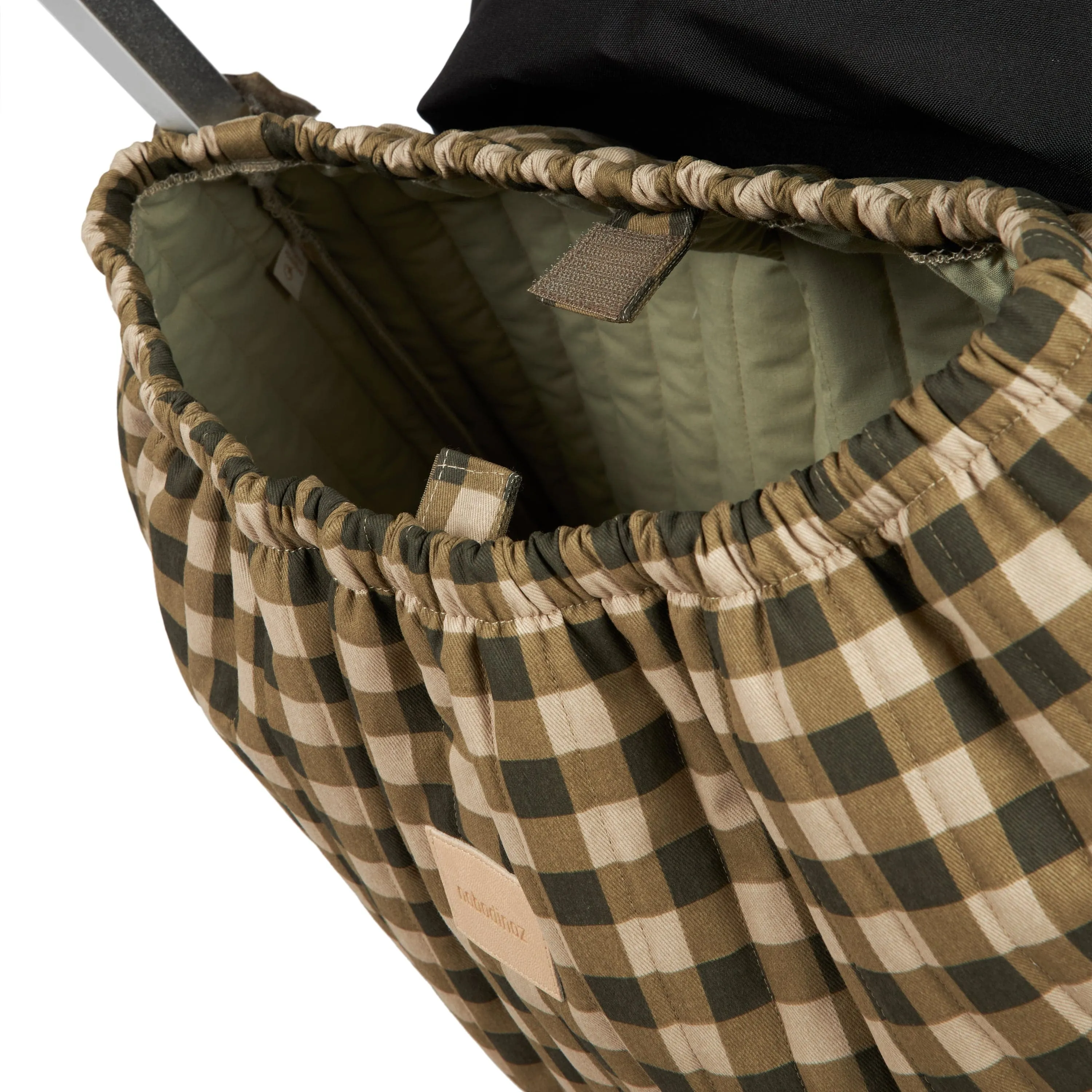 Nobodinoz Hyde Park Storage Stroller Bag (Green Check)