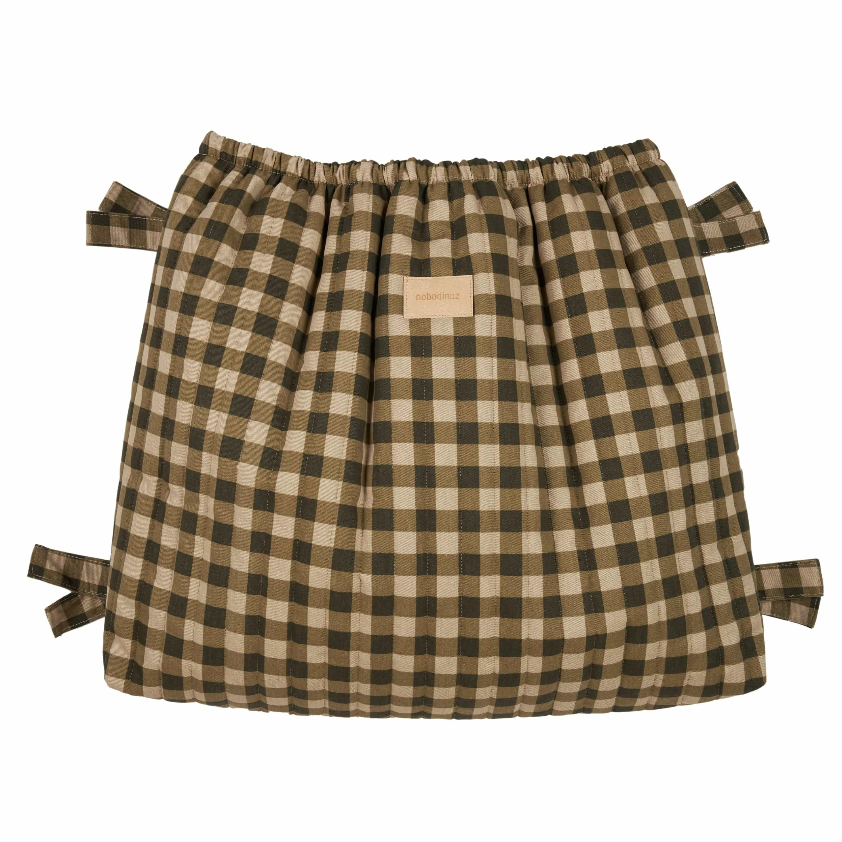 Nobodinoz Hyde Park Storage Stroller Bag (Green Check)