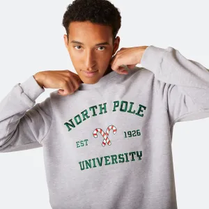 North Pole University Weihnachts-Sweatshirt Herren