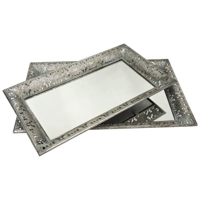 Odessa Ornate Mirrored Tray Medium