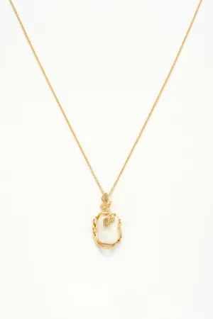 Ornate Vine Baroque Pearl Necklace