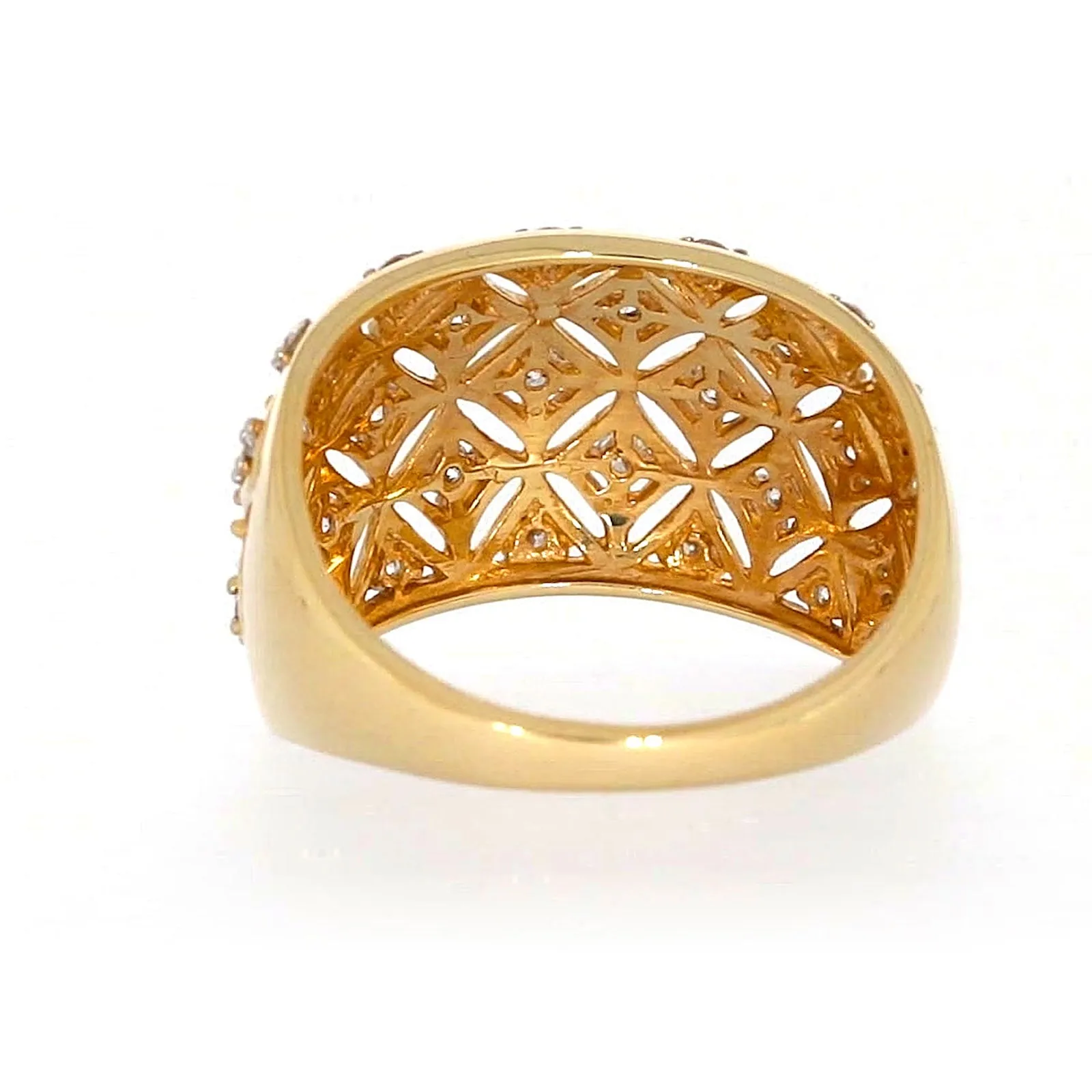 Paris 14ct Yellow Gold Round Brilliant Cut 1/2 CARAT tw of Diamonds Ring