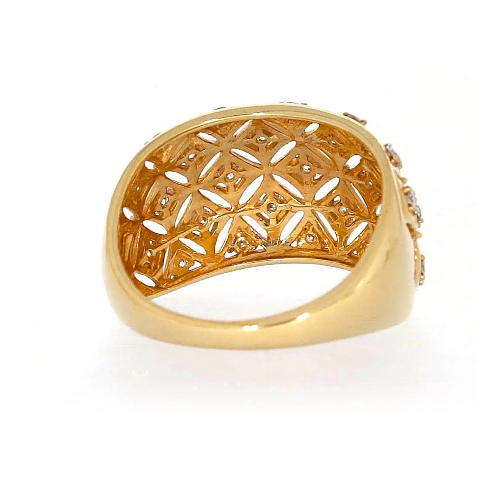 Paris 14ct Yellow Gold Round Brilliant Cut 1/2 CARAT tw of Diamonds Ring
