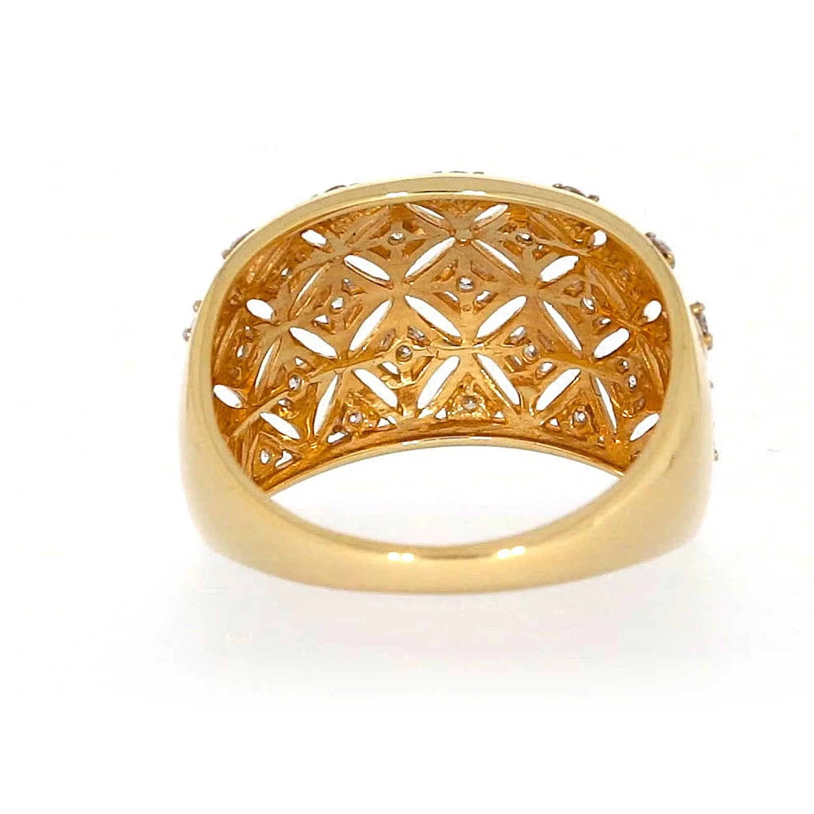 Paris 14ct Yellow Gold Round Brilliant Cut 1/2 CARAT tw of Diamonds Ring
