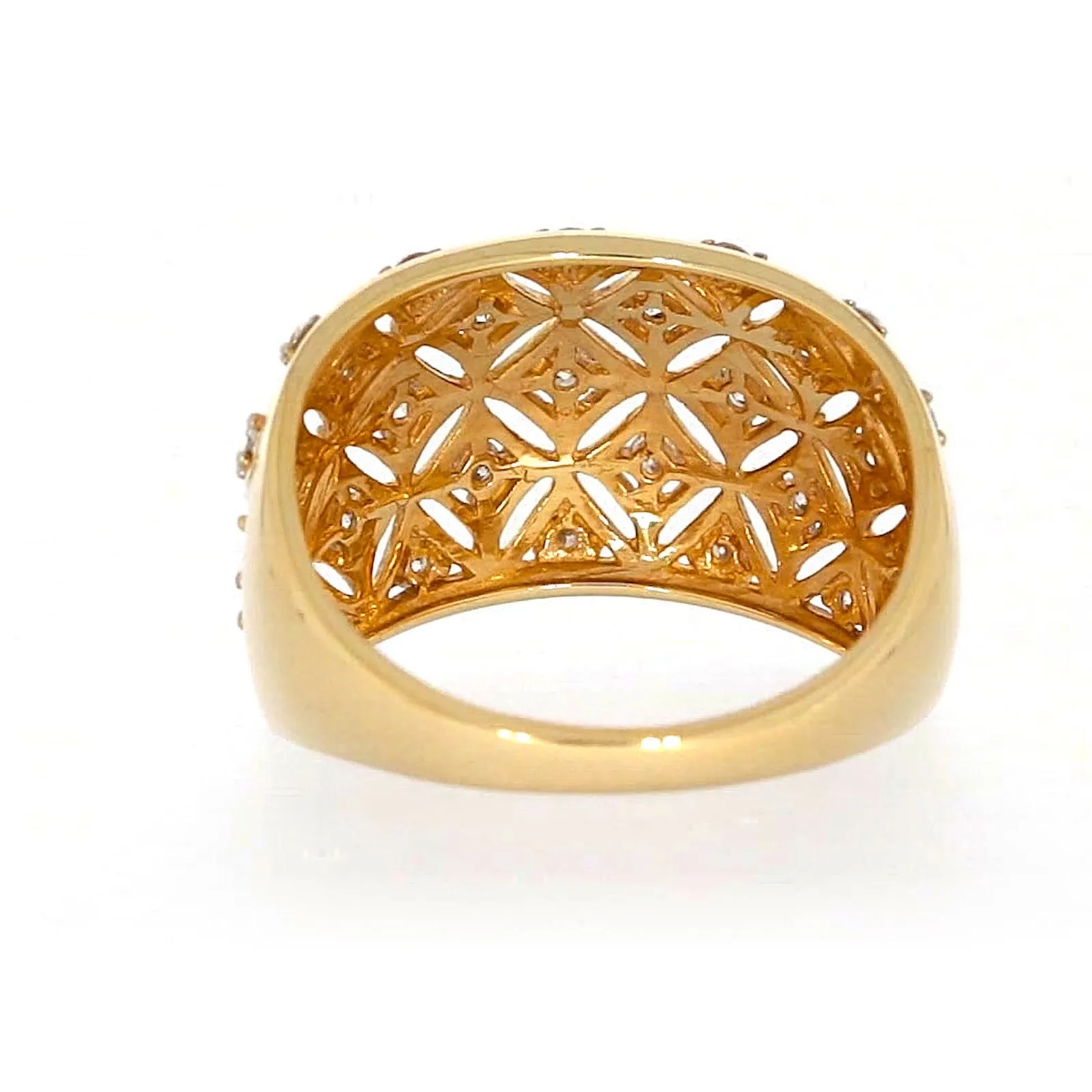 Paris 14ct Yellow Gold Round Brilliant Cut 1/2 CARAT tw of Diamonds Ring