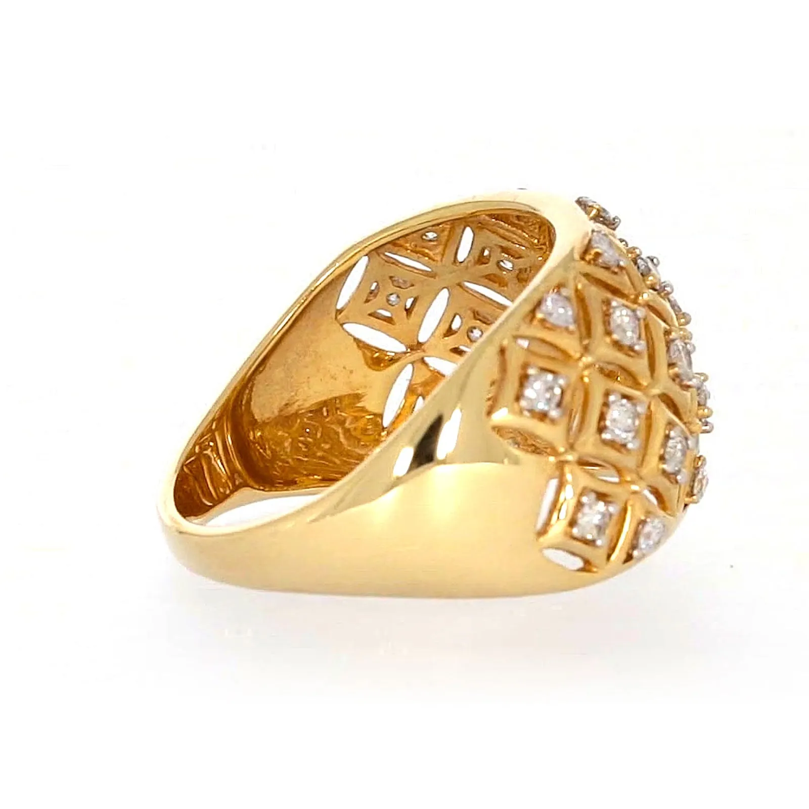 Paris 14ct Yellow Gold Round Brilliant Cut 1/2 CARAT tw of Diamonds Ring