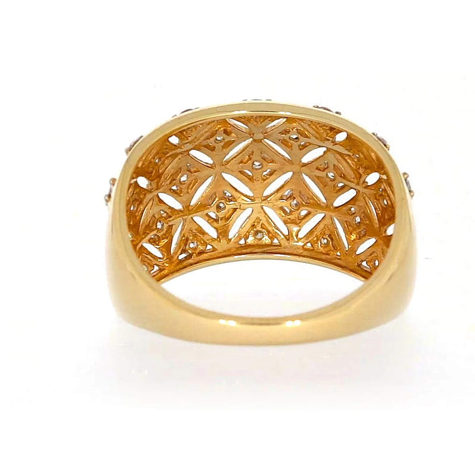 Paris 14ct Yellow Gold Round Brilliant Cut 1/2 CARAT tw of Diamonds Ring