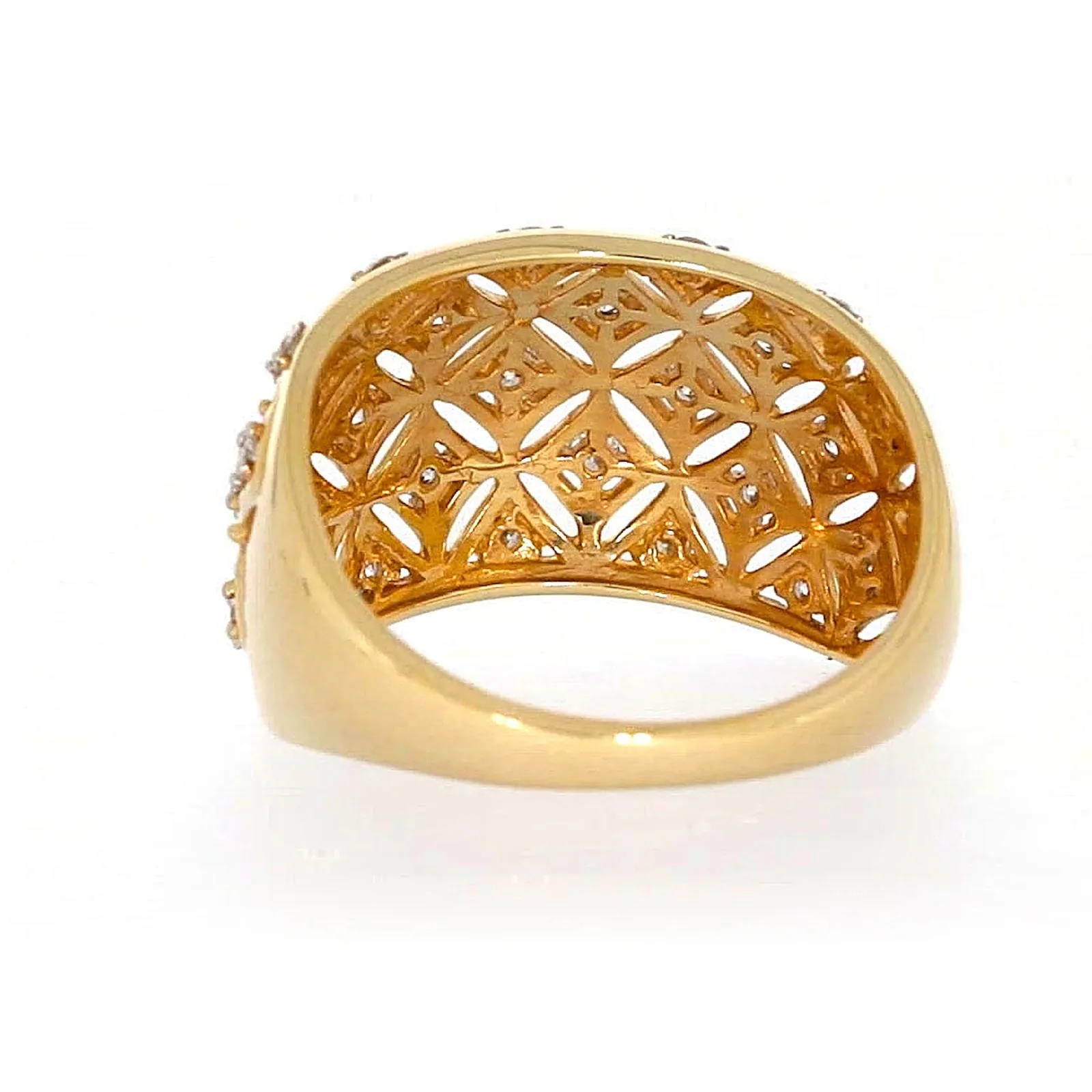 Paris 14ct Yellow Gold Round Brilliant Cut 1/2 CARAT tw of Diamonds Ring