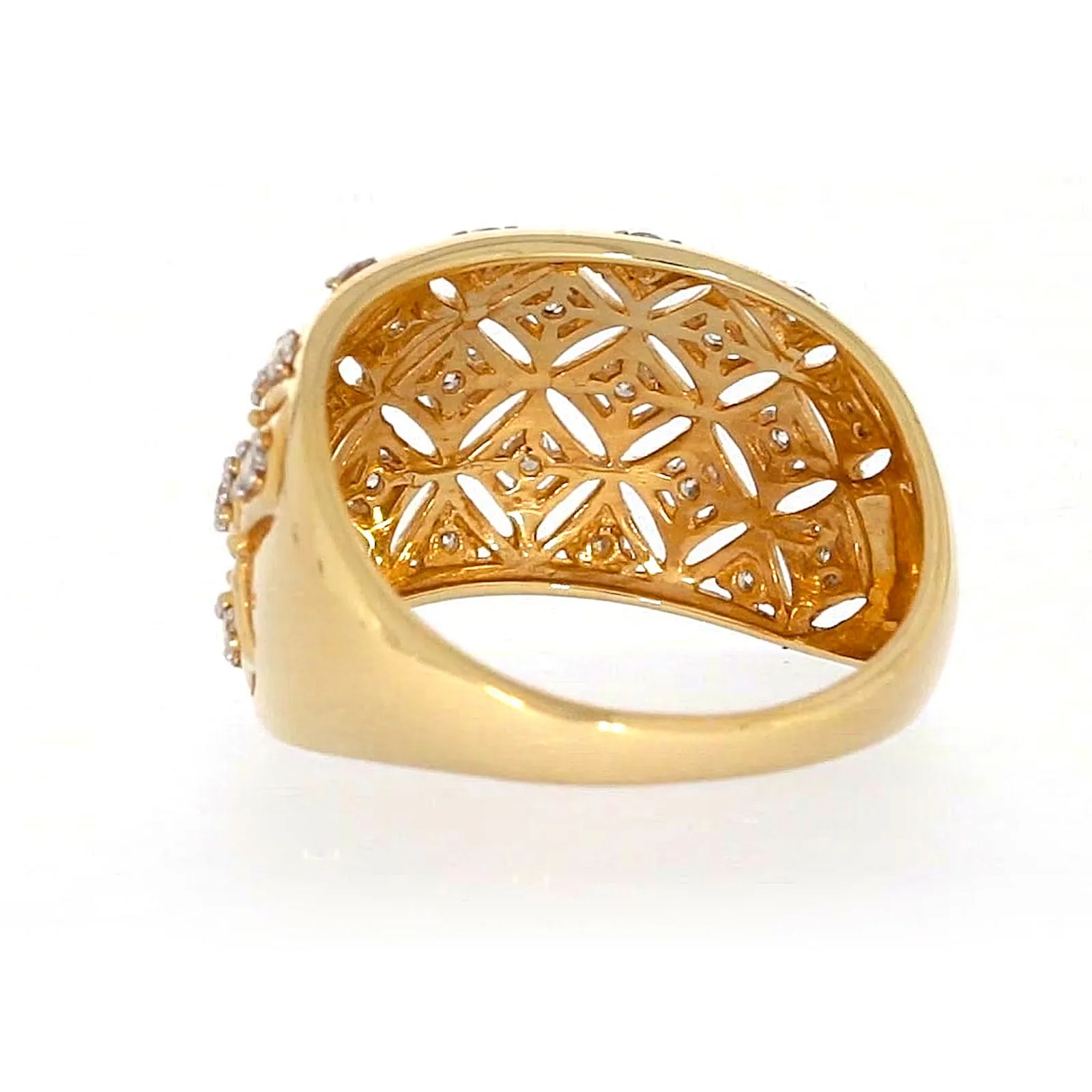 Paris 14ct Yellow Gold Round Brilliant Cut 1/2 CARAT tw of Diamonds Ring