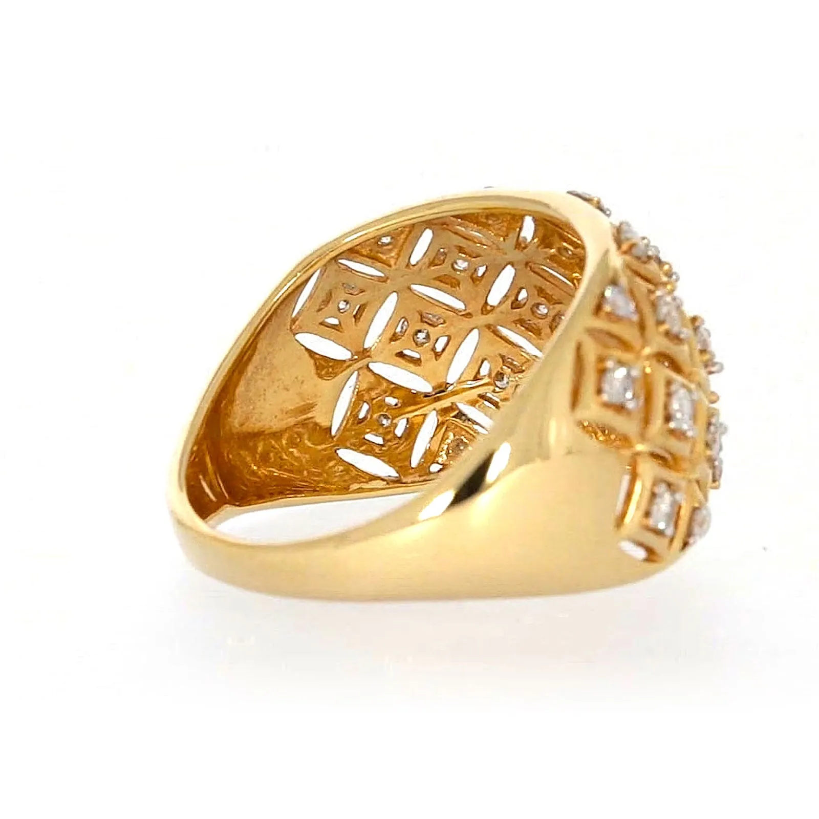Paris 14ct Yellow Gold Round Brilliant Cut 1/2 CARAT tw of Diamonds Ring