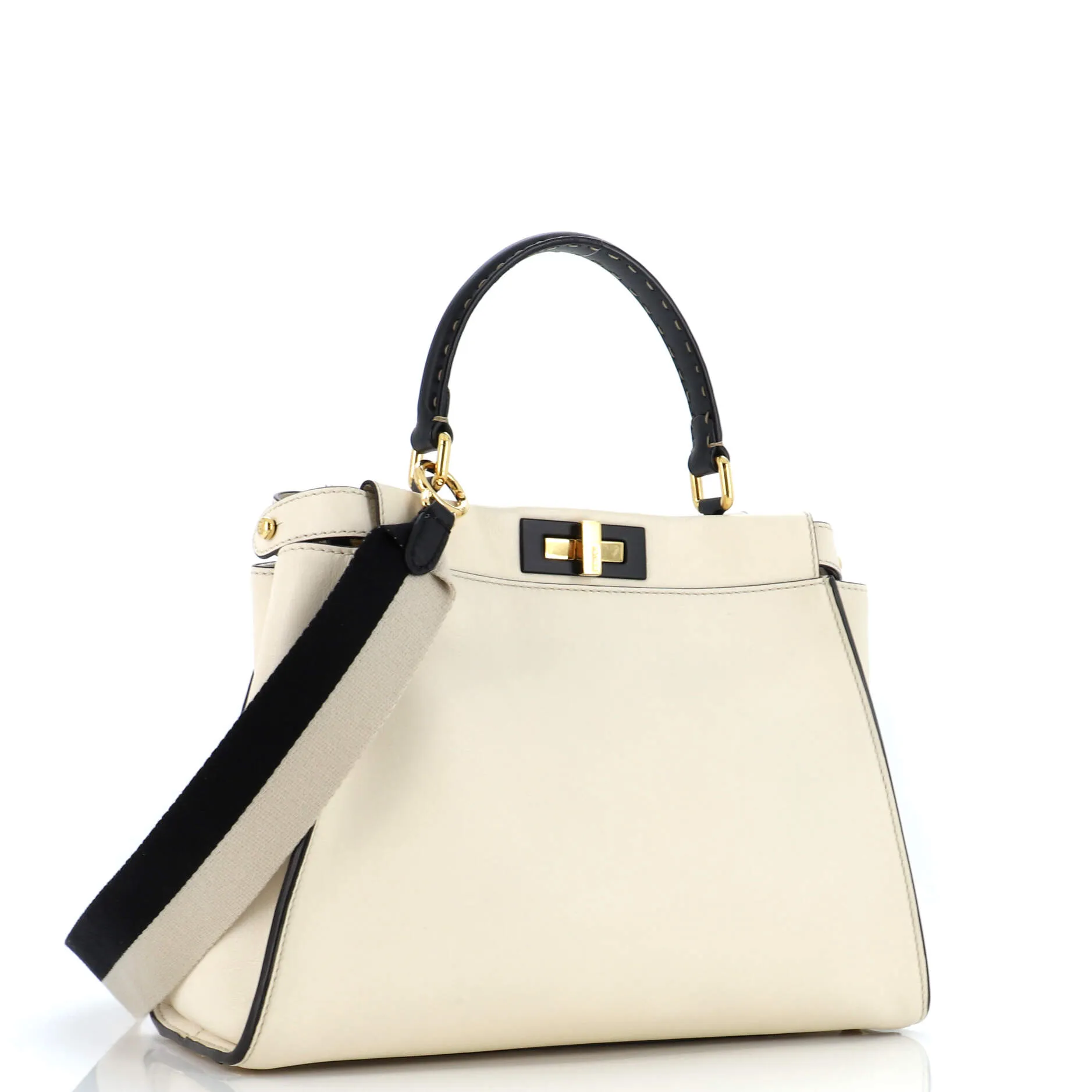 Peekaboo Bag Rigid Leather with Strap You Shoulder Strap Regular