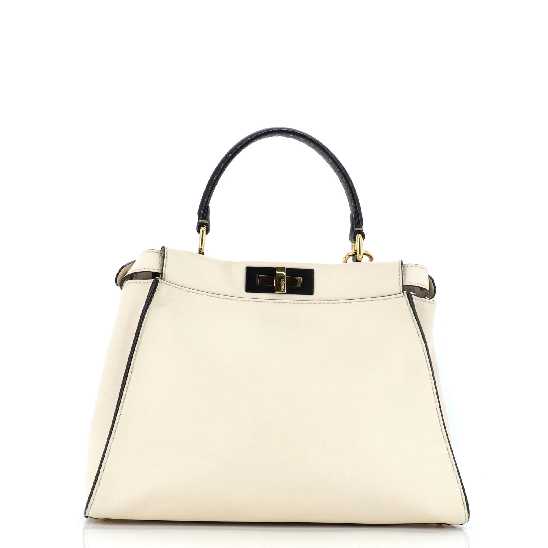 Peekaboo Bag Rigid Leather with Strap You Shoulder Strap Regular