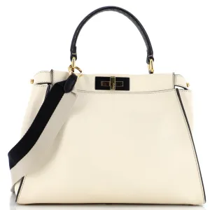Peekaboo Bag Rigid Leather with Strap You Shoulder Strap Regular