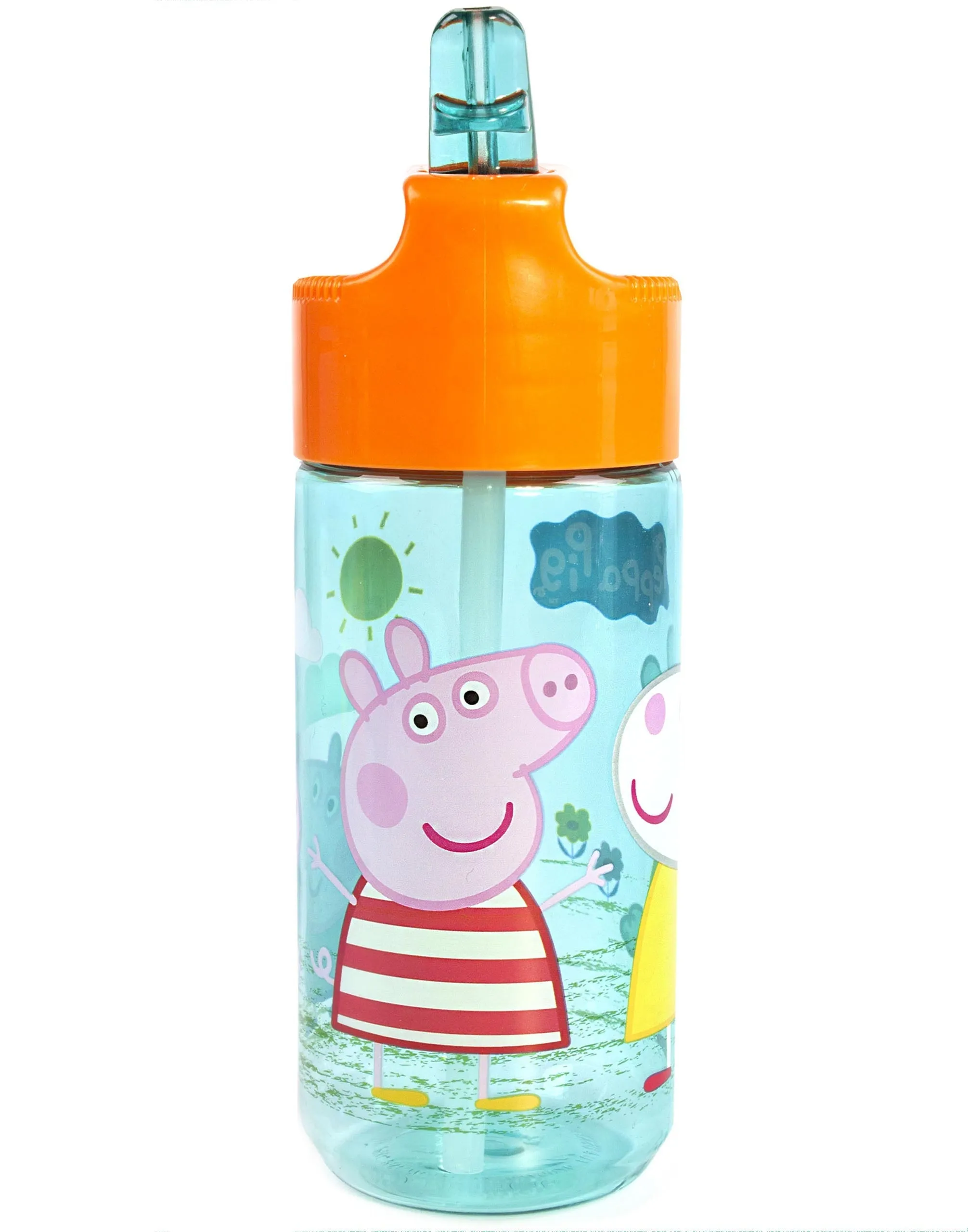 Peppa Pig Multi-Character Placement Prints Girls Blue Lunch Bag Bottle and Snack Pot