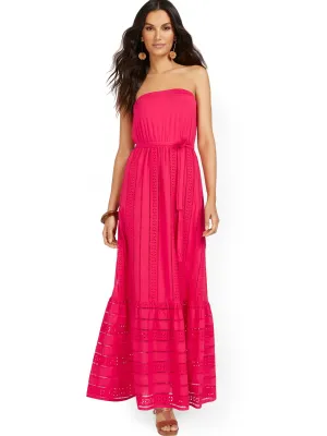 Petite Eyelet Maxi Dress