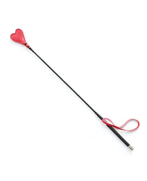 Plesur 26" Heart Pvc Crop - Black-red