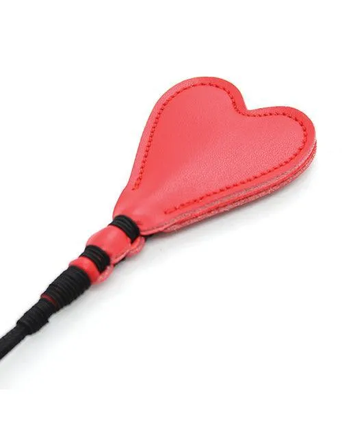 Plesur 26" Heart Pvc Crop - Black-red