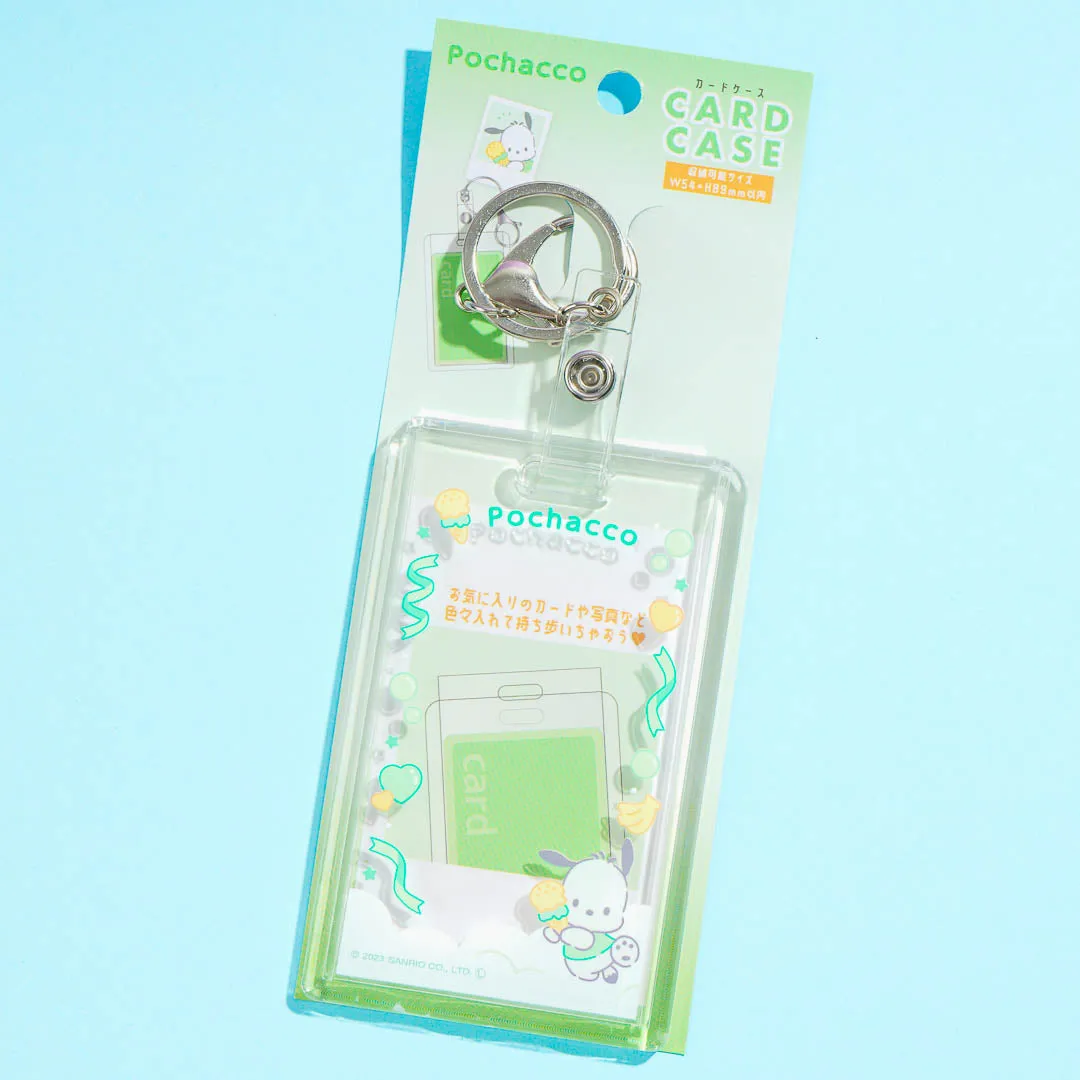 Pochacco Acrylic Photo Holder & Card Case Keychain