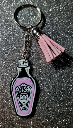 Poison Bottle Keychain