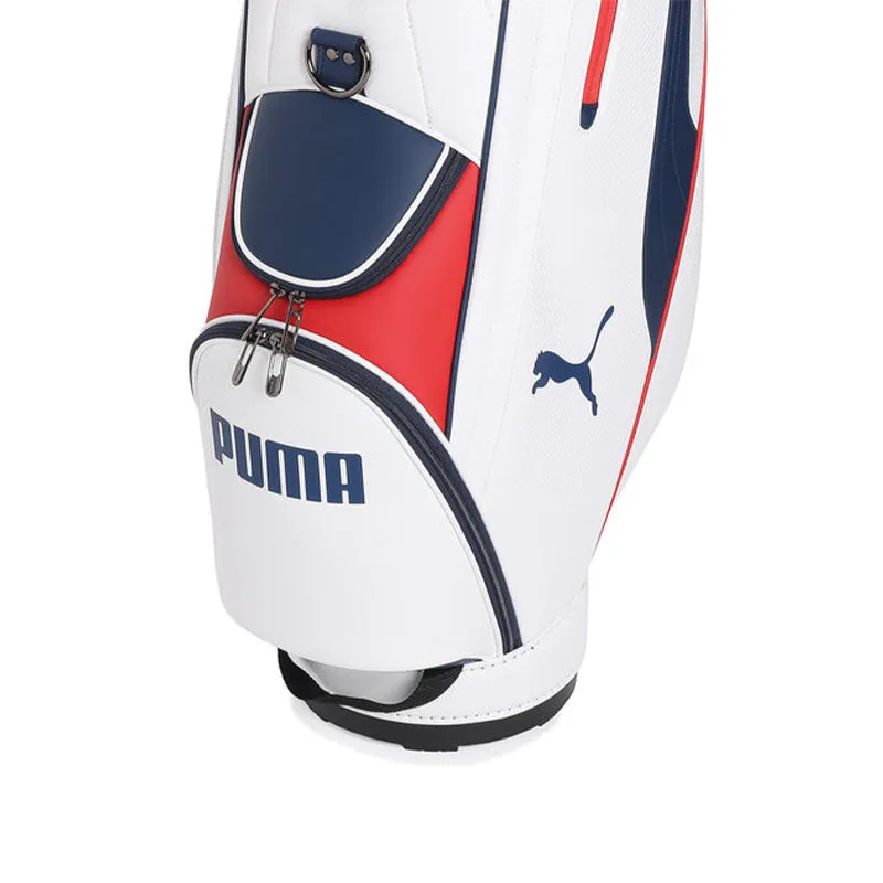 PUMA 9" ALPHACAT Nitro Caddy Bag (White/Red/Navy)