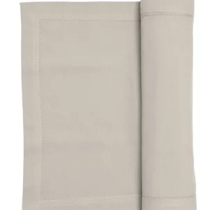 RANS Elegant Hemstitch Oatmeal Runner