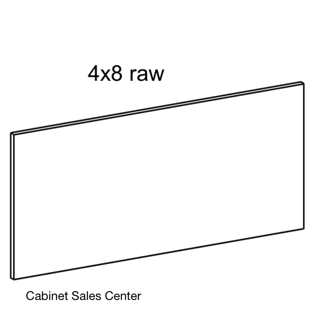 Raw Panel 4x8' no edge banding - Modern Line