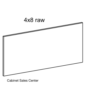 Raw Panel 4x8' no edge banding - Modern Line