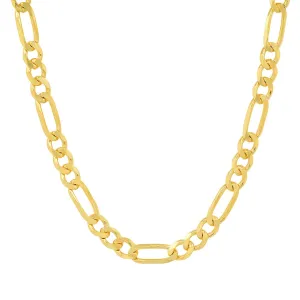 Real 14k Gold Mens THICK 5.5mm Classic Figaro Chain Necklace