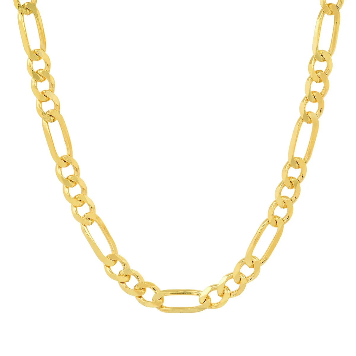 Real 14k Gold Mens THICK 5.5mm Classic Figaro Chain Necklace