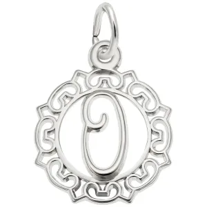 Rembrandt Charms - Ornate Script Initial O Charm - 0817-015