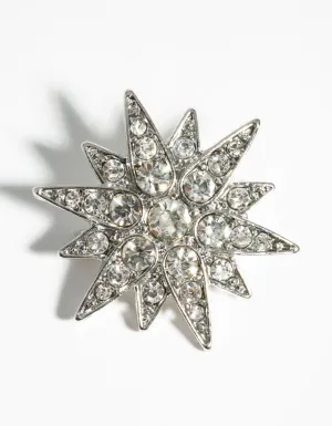 Rhodium Spiked Broach