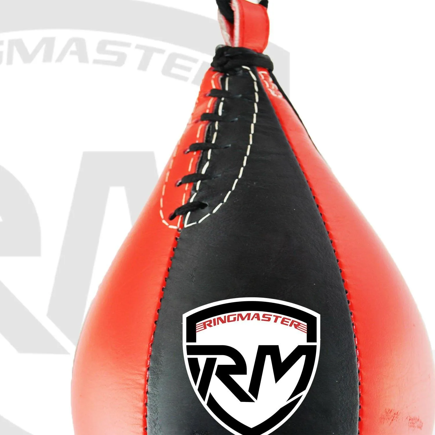 RingMaster Sports Speed Ball Genuine Leather Red/Black