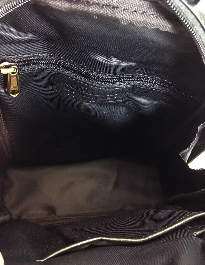 Rowallan Loreto Leather Backpack - Style: 31-7744  Black