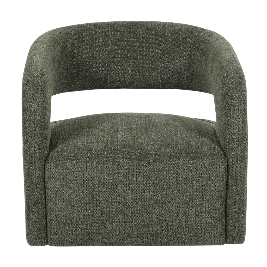 Seam Armchair - Coral Dark Green