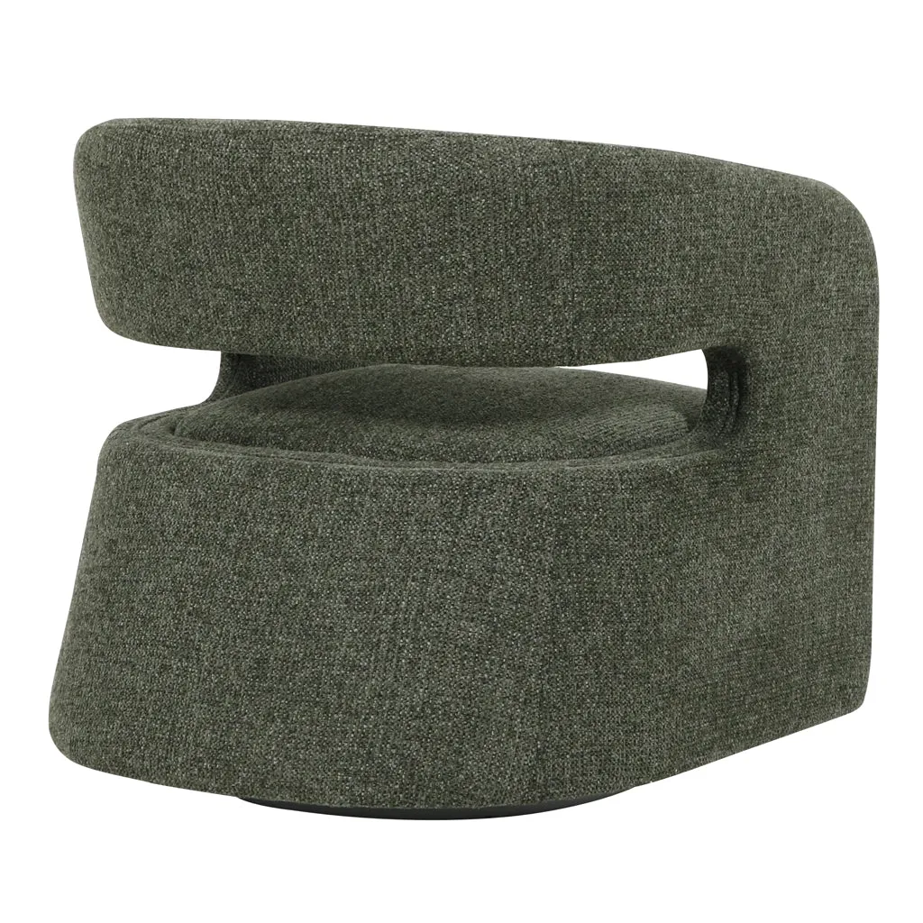 Seam Armchair - Coral Dark Green