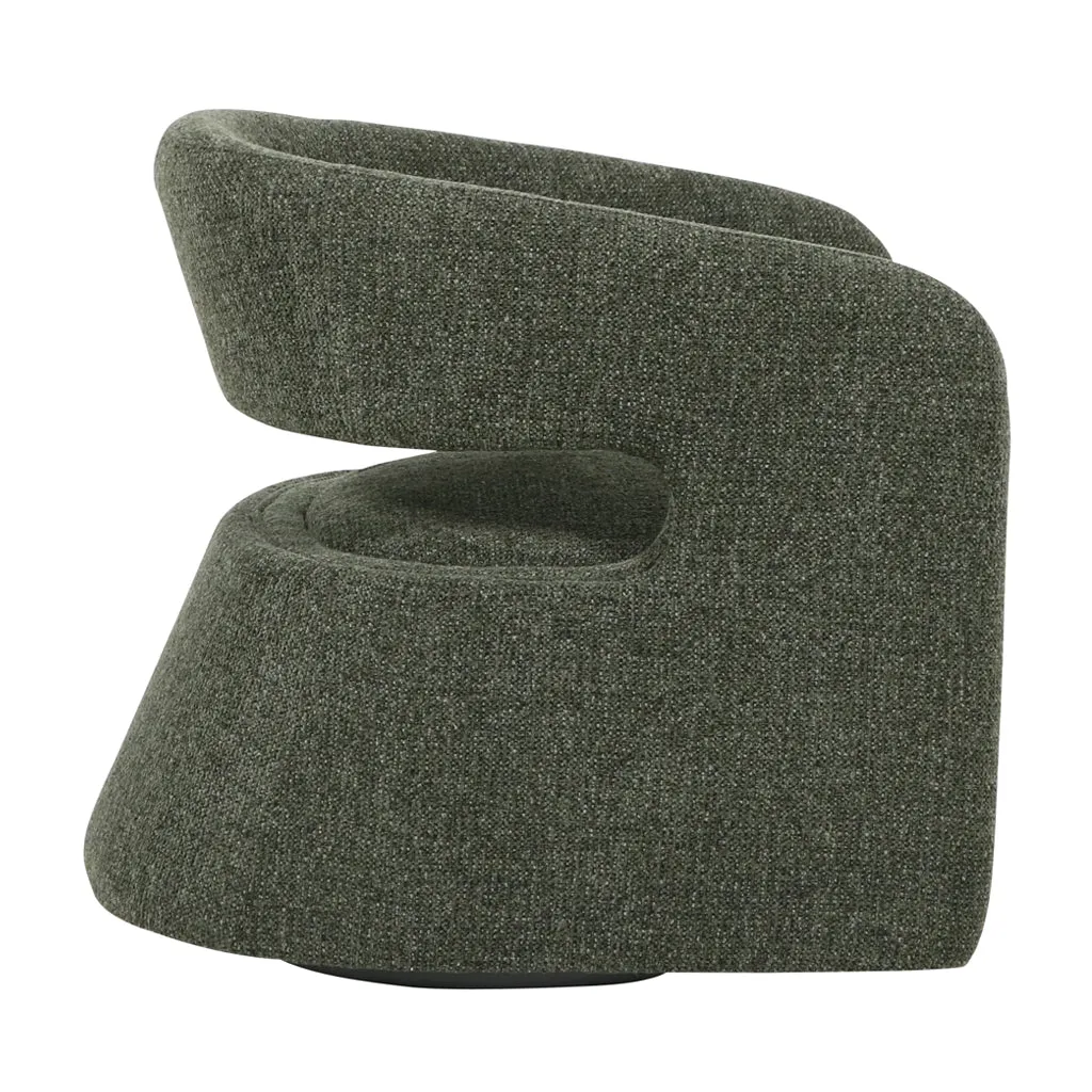 Seam Armchair - Coral Dark Green