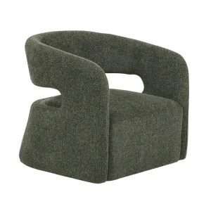 Seam Armchair - Coral Dark Green