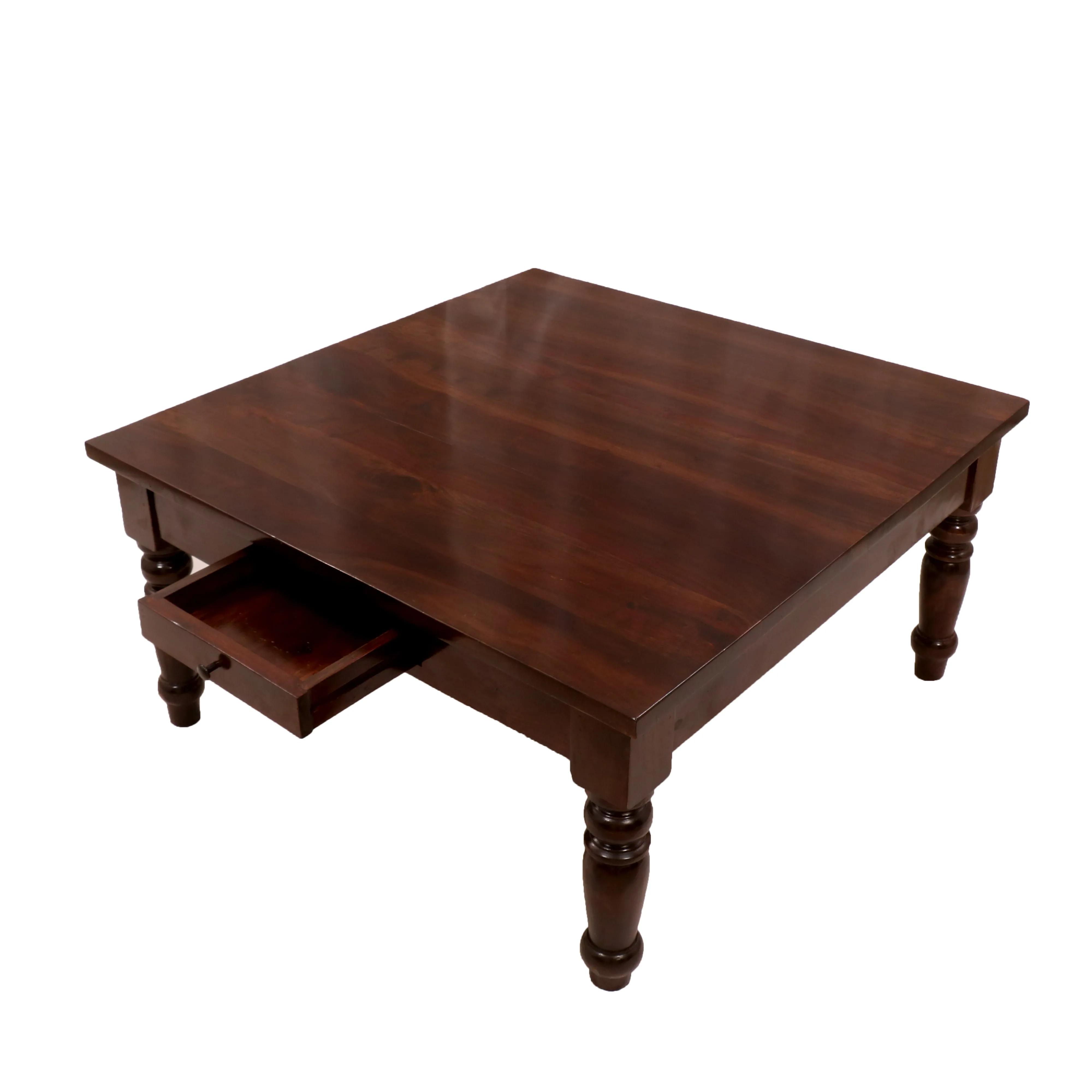 Sheesham wood single drawer coffee table