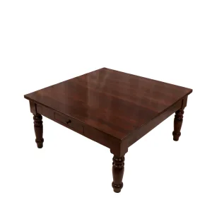 Sheesham wood single drawer coffee table