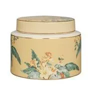 Short Florintine Ceramic Lidded Vessel