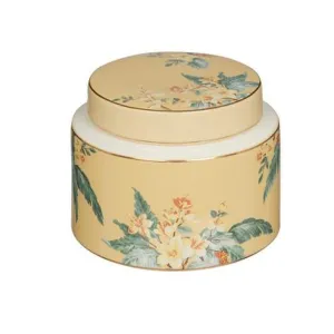 Short Florintine Ceramic Lidded Vessel