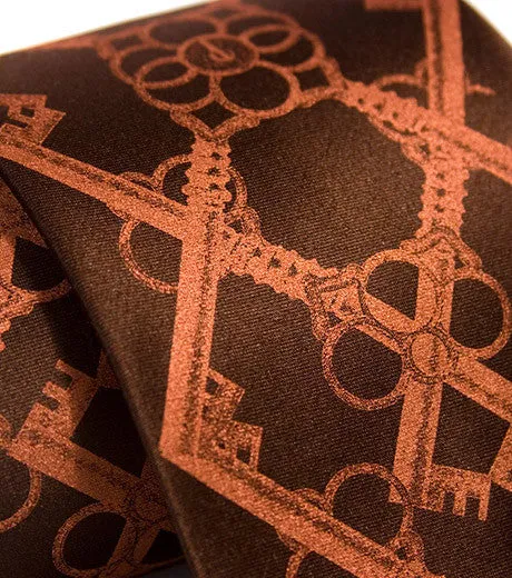 Skeleton Keys Necktie, Argyle Print Tie