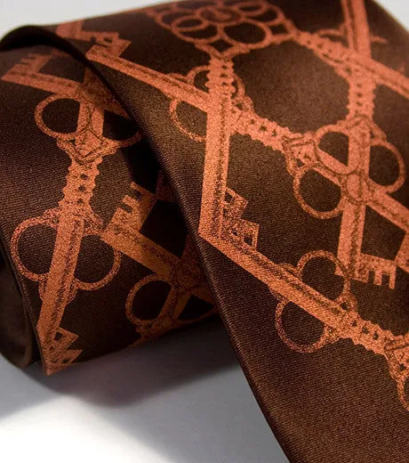 Skeleton Keys Necktie, Argyle Print Tie