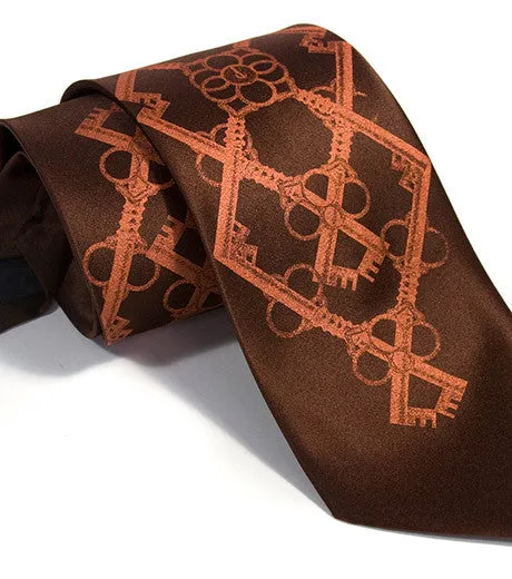 Skeleton Keys Necktie, Argyle Print Tie